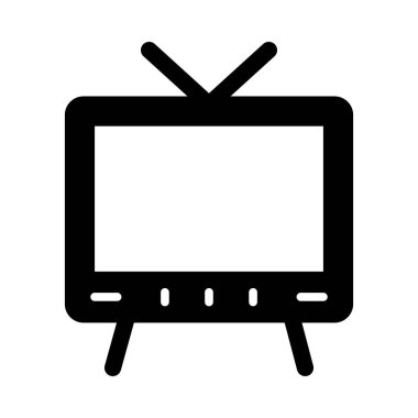 Kişisel ve ticari kullanım için televizyon vektörü kabartma simgesi