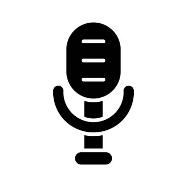 Kişisel ve Ticari Kullanım İçin Podcast Vektör Kabartma Simgesi