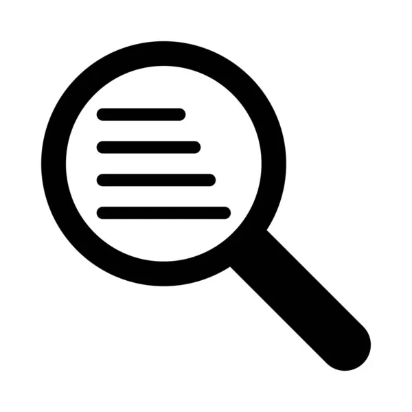 Keresés Eredményei Vector Glyph Icon Személyes Kereskedelmi Használatra — Stock Vector