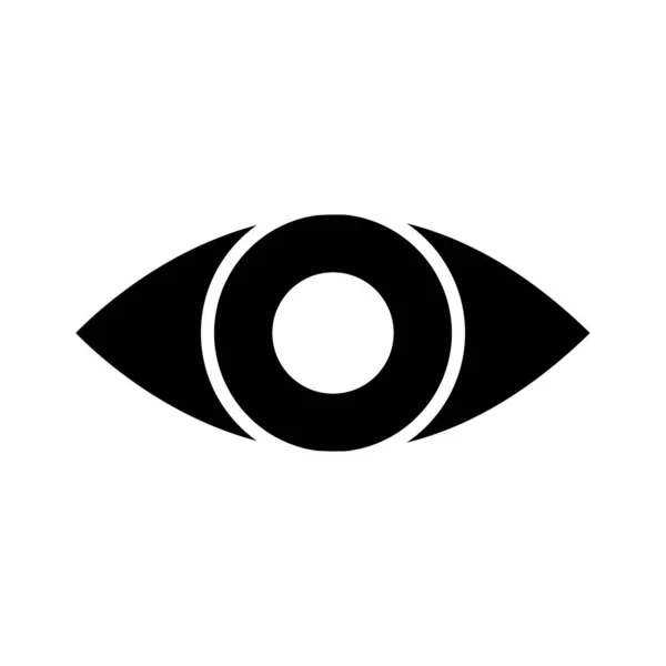 Икона Глазной Вектор Личного Коммерческого Использования — стоковый вектор