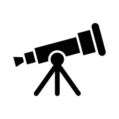 Kişisel ve ticari kullanım için Teleskop Vektörü Glyph Simgesi