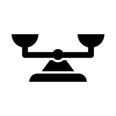 Kişisel ve Ticari Kullanım İçin Denge Vektörü Glyph Simgesi