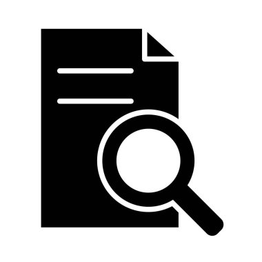 Kişisel ve Ticari Kullanım İçin Araştırma Vektörü Glyph Simgesi