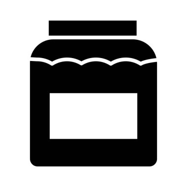 Kişisel ve ticari kullanım için bal kavanozu vektörü kabartma simgesi