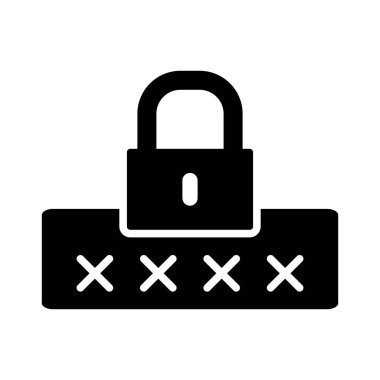 Kişisel ve Ticari Kullanım İçin Parola Vektörü Kabartma Simgesi