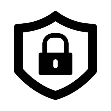 Kişisel ve ticari kullanım için Siber Güvenlik Vektörü Glyph Simgesi