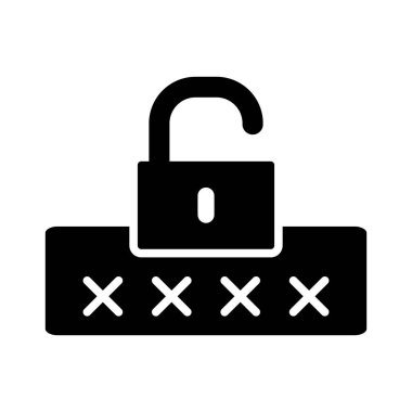 Kişisel ve Ticari Kullanım İçin Kırık Parola Vektörü Kabartma Simgesi