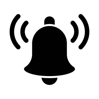 Kişisel ve ticari kullanım için bildirim Vektörü Glyph Simgesi