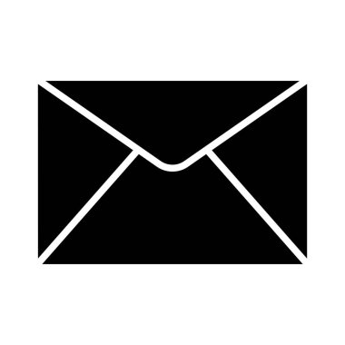 Kişisel ve Ticari Kullanım İçin Posta Vektörü Glyph Simgesi