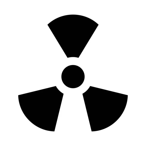 Icona Del Glifo Vettoriale Nucleare Uso Personale Commerciale — Vettoriale Stock