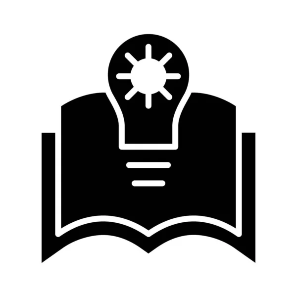 Ikona Wektora Wiedzy Glyph Użytku Osobistego Komercyjnego — Wektor stockowy