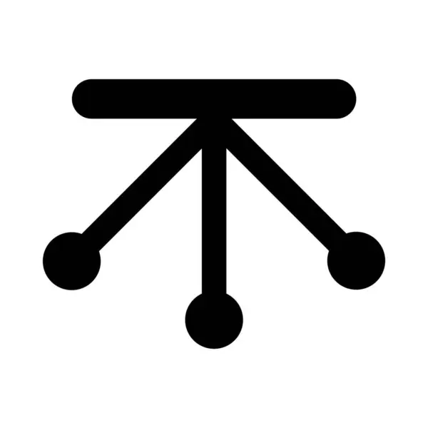 Pendulum Vector Glyph Ikona Pro Osobní Komerční Použití — Stockový vektor