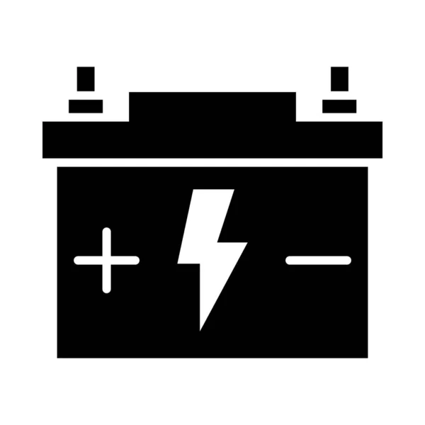 Batteri Vector Glyph Ikon För Personligt Och Kommersiellt Bruk — Stock vektor