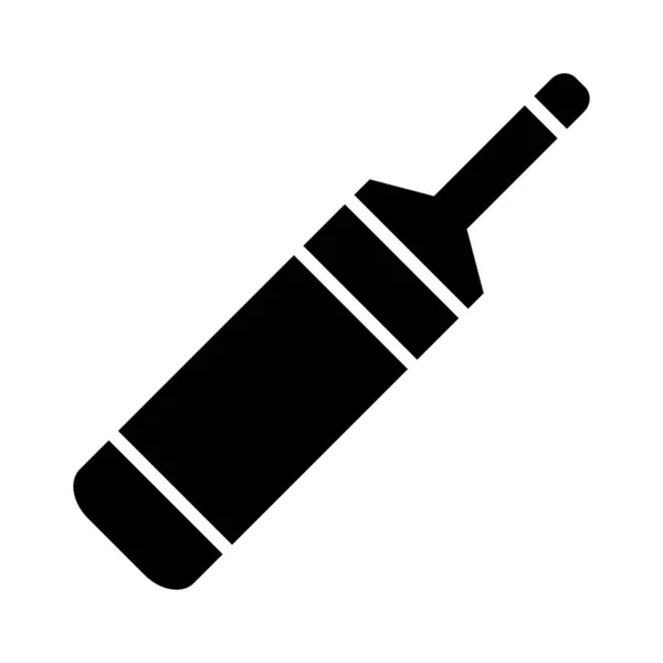 Ikon Bat Vector Glyph Untuk Penggunaan Pribadi Dan Komersial - Stok Vektor