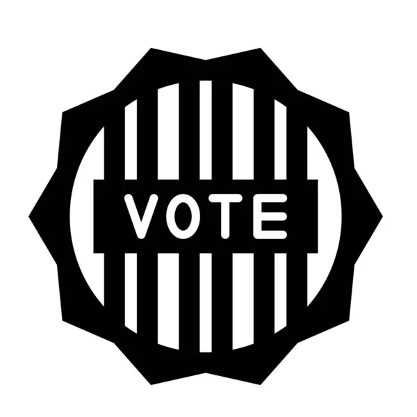Głosuj Ikona Vector Glyph Użytku Osobistego Komercyjnego — Wektor stockowy