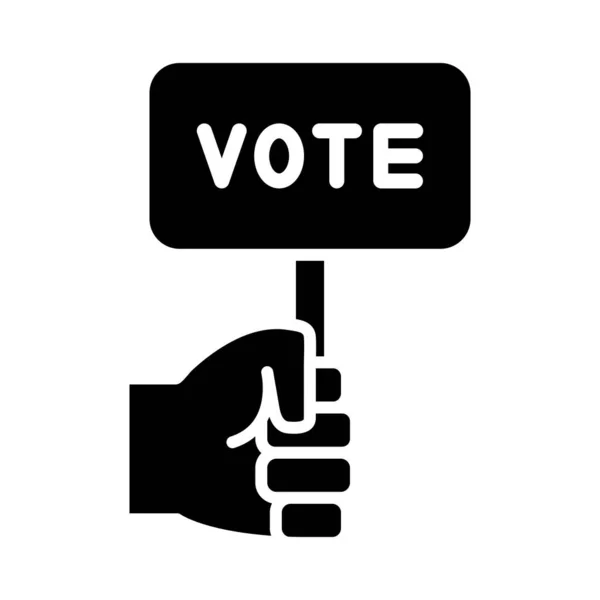 Icône Vectorielle Glyphe Vote Pour Usage Personnel Commercial — Image vectorielle