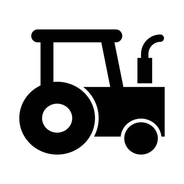 Traktor Vector Glyph Icon Für Den Persönlichen Und Kommerziellen Gebrauch — Stockvektor