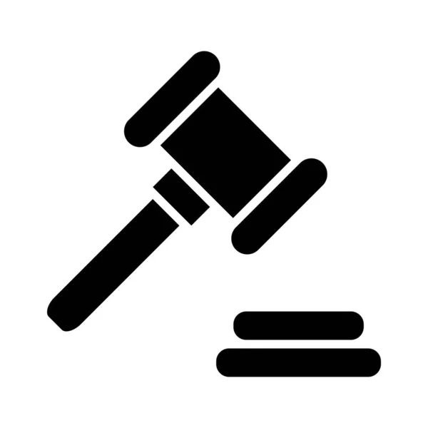 Law Vector Glyph Icon Für Den Persönlichen Und Kommerziellen Gebrauch — Stockvektor