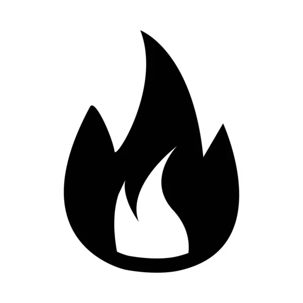 Flame Vector Glyph Icon Personal Commercial Use — 스톡 벡터
