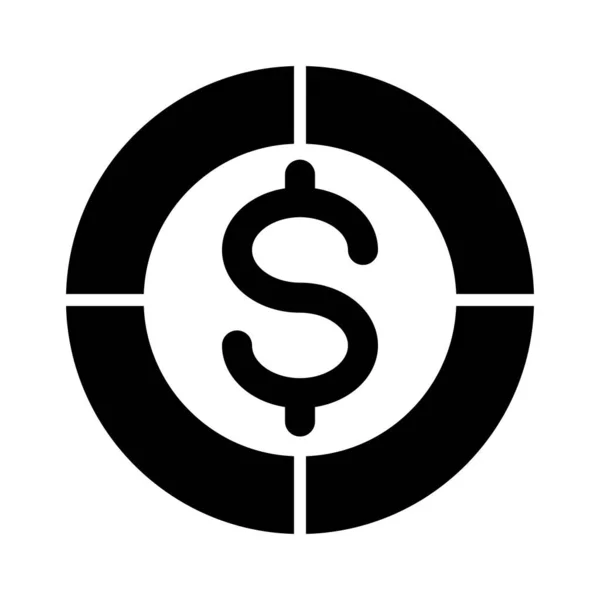 Icône Vectorielle Glyphe Puce Poker Pour Usage Personnel Commercial — Image vectorielle