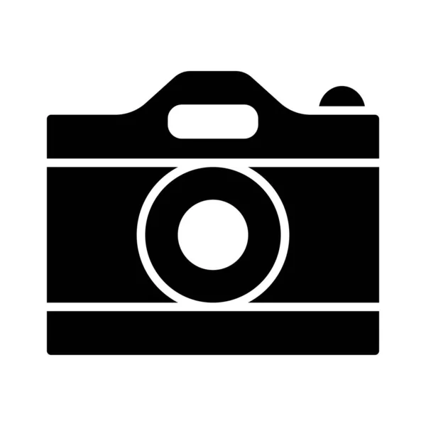 Camera Vector Glyph Icon Für Den Persönlichen Und Kommerziellen Gebrauch — Stockvektor