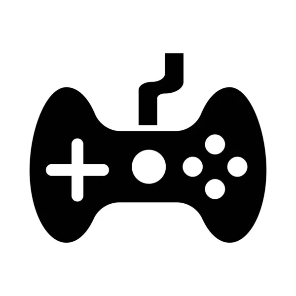 Gaming Vector Glyph Ikona Użytku Osobistego Komercyjnego — Wektor stockowy