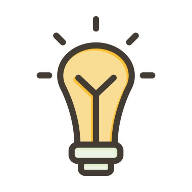 Kişisel ve ticari kullanım için Fikir Vektörü Kalın Çizgi Simgesi