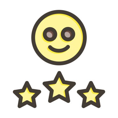 Memnuniyet Kalın Çizgisi Kişisel ve Ticari Kullanım İçin Renkleri Doldurdu