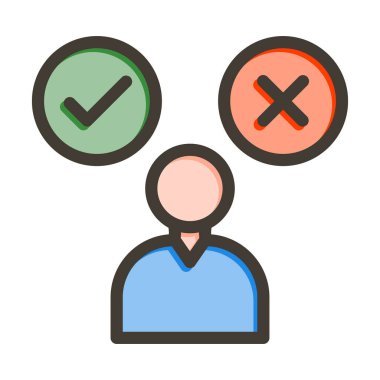 Kalın çizgi oluşturma kararı Kişisel ve ticari kullanım için renkleri doldurdu