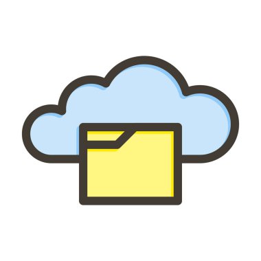 Bulut Kalın Çizgisi Kişisel ve Ticari Kullanım İçin Renklerle Dolu