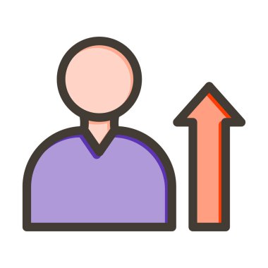 Kariyer Tanıtım Kalın Çizgisi Kişisel ve Ticari Kullanım İçin Renkler Dolduruldu