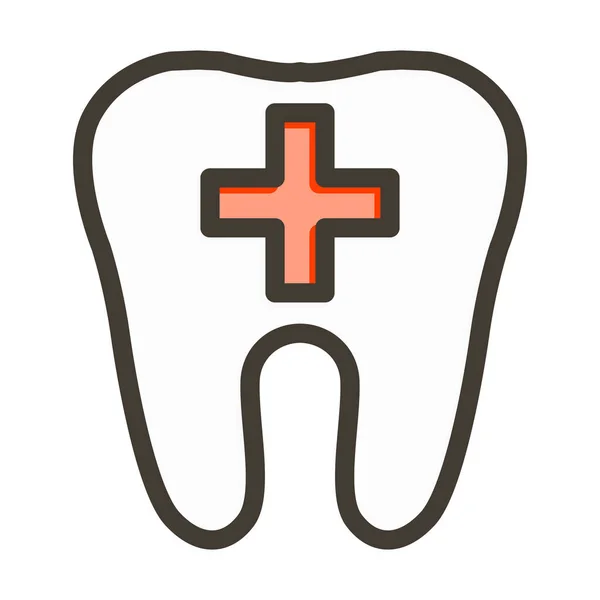 个人及商业用途的牙科护理线填充物 — 图库矢量图片