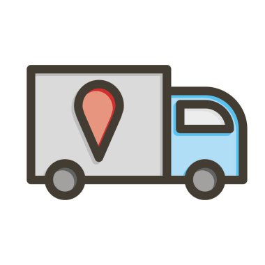 Teslimat Durumu Kalın Çizgisi Kişisel ve Ticari Kullanım İçin Renkler Dolduruldu