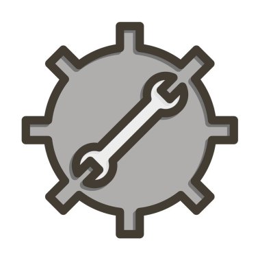 Hizmet Kalın Çizgisi Kişisel ve Ticari Kullanım İçin Renklerle Dolu