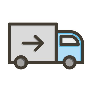  Teslimat Kalın Çizgisi Kişisel ve Ticari Kullanım İçin Renklerle Dolu