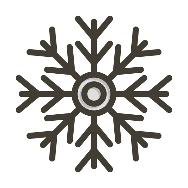 Зимняя Толстая Линия Заполненные Цвета Личного Коммерческого Использования — стоковый вектор