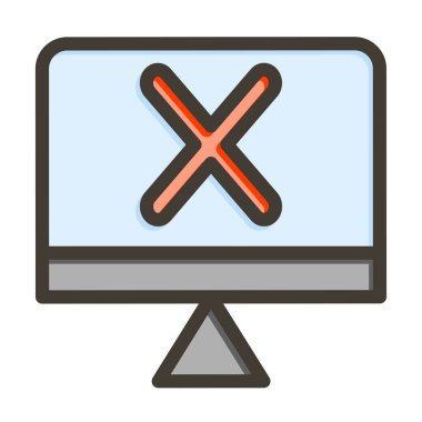 Kişisel ve Ticari Kullanım İçin Renkler Doldurulmuş Hata Kalın Çizgisi