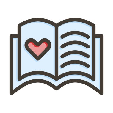 Misafir Kitabı Kalın Çizgisi Kişisel ve Ticari Kullanım İçin Renklerle Dolu