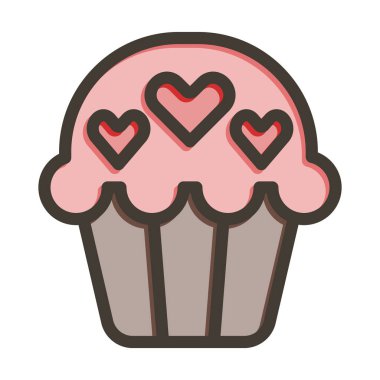 Kek Kalın Çizgisi Kişisel ve Ticari Kullanım İçin Renklerle Doluydu