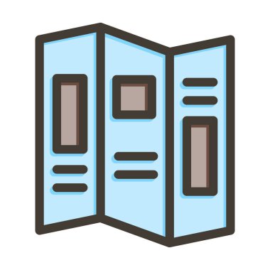 Broşür Kalın Çizgi Kişisel ve Ticari Kullanım İçin Renkler