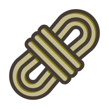 Halat Kalın Çizgisi Kişisel ve Ticari Kullanım İçin Renklerle Dolu