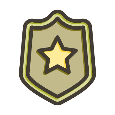 Kalkan Kalın Çizgisi Kişisel ve Ticari Kullanım İçin Renklerle Dolu