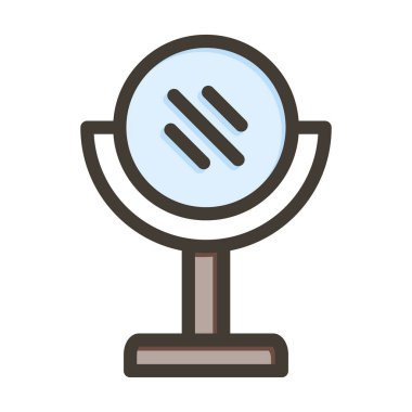 Ayna Kalın Çizgisi Kişisel ve Ticari Kullanım İçin Renklerle Dolu