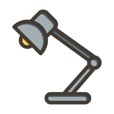 Masa Lambası Kalın Çizgisi Kişisel ve Ticari Kullanım İçin Renklerle Dolu