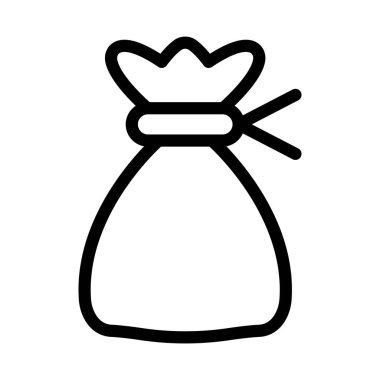 Kişisel ve ticari kullanım için Kese Vektörü Kalın Çizgi Simgesi