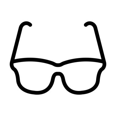 Kişisel ve ticari kullanım için Gözlük Vektörü Kalın Çizgi Simgesi