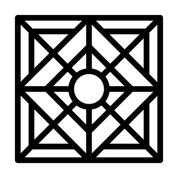 Kaleidoskop Vector Thick Line Icon Für Den Persönlichen Und Kommerziellen — Stockvektor