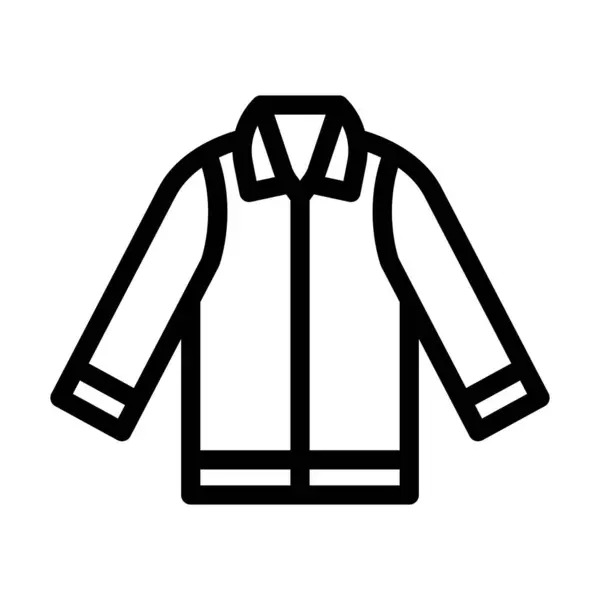 Значок Толстой Линии Куртки Личного Коммерческого Использования — стоковый вектор