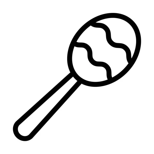 Lollipop Vector Thick Line Icon Personal Commercial Use — 스톡 벡터