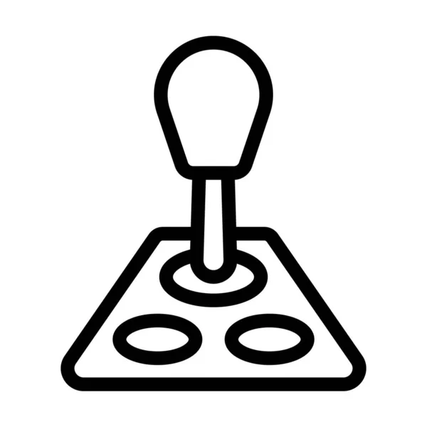 Joystick Vector Thick Line Icon Personal Commercial Use — 스톡 벡터